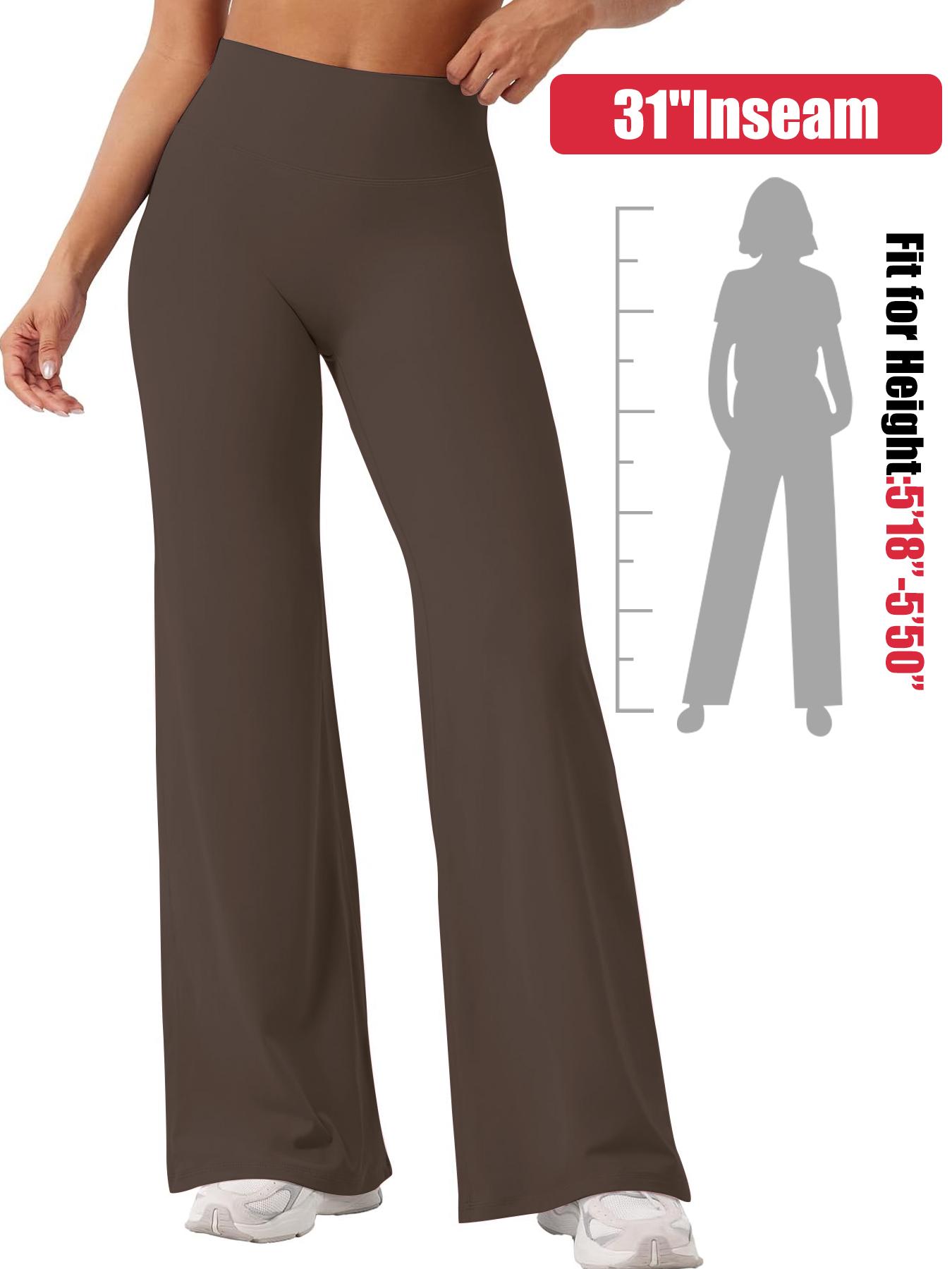 30'' Inseam Loose Casual Straight Leggings for Women, Workout Leggings Womens No Front Seam Straight Leggings High Waist Buttery Gym Yoga Pants, Yoga Pants Women High Waist Stretch Casual Soft Straight Leg Bottoms, Fitness Yoga Pants