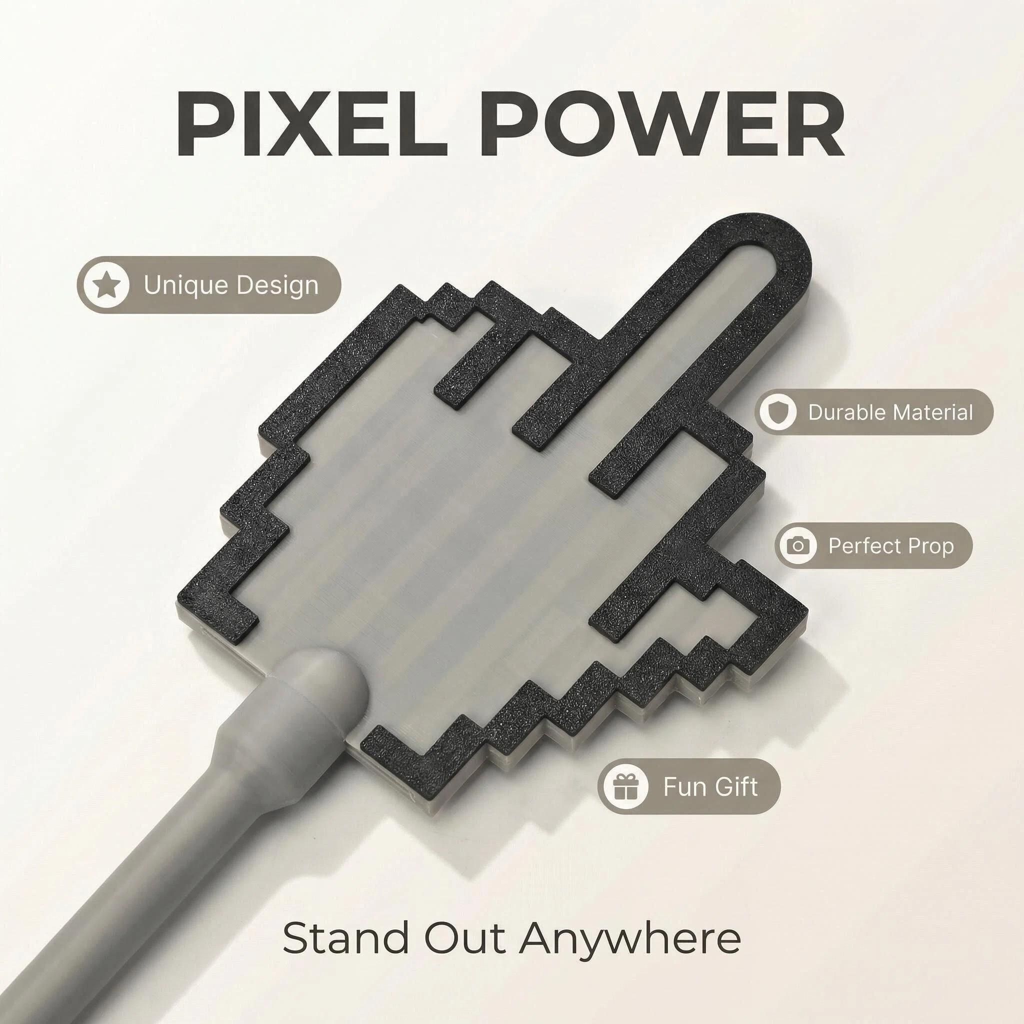 Human-Engineered Pixel Hand Contactless Sensor Rod, Comfortable Grip & Durable Material, Easy Touch Payment Anytime Anywhere