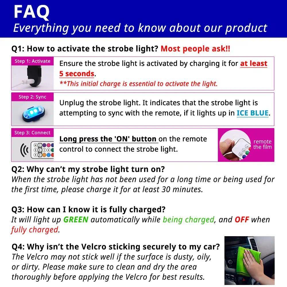 6 Pack RGB LED Strobe Lights with Remote Control - Multiple Lighting Modes USB Rechargeable Wireless Flash Warning Light for Car Motorcycle Drone Bike Boat Aircraft Airplane Truck Accessories, Car Exterior Anti-Collision Decorative Signal Lamp for Night 6 Pack RGB LED Strobe Lights with Remote Control - Multiple Lighting Modes USB Rechargeable Wireless Flash Warning Light for Car Motorcycle Drone Bike Boat Aircraft Airplane Truck Accessories, Car Exterior Anti-Collision Decorative Signal Lamp for Night