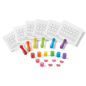 hand2mind Elkonin Box Magnetic Answer Board, Word Mapping Paddles, Elkonin Boxes Dry Erase Blending Board, Phonemic Awareness, Phonics Manipulatives, Science of Reading Classroom Materials (Set of 6)