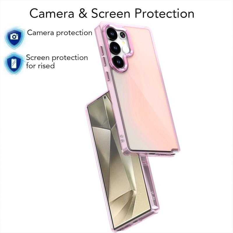 Anti Yellow Gradient Metal Lens Protect Case For Samsung A17 A36 A56 ...