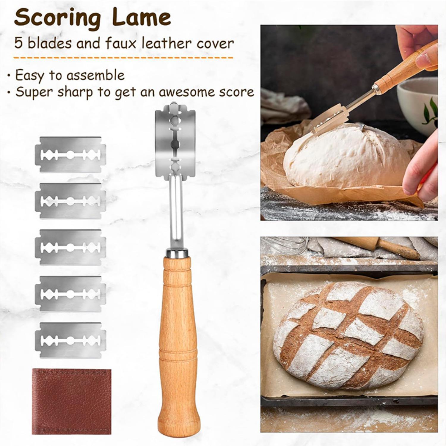 PrimPick Complete set of natural yeast starter making tools | Easy to clean and operate, suitable for both beginners and baking enthusiasts | Natural woven fermentation basket with a complete set of accessories