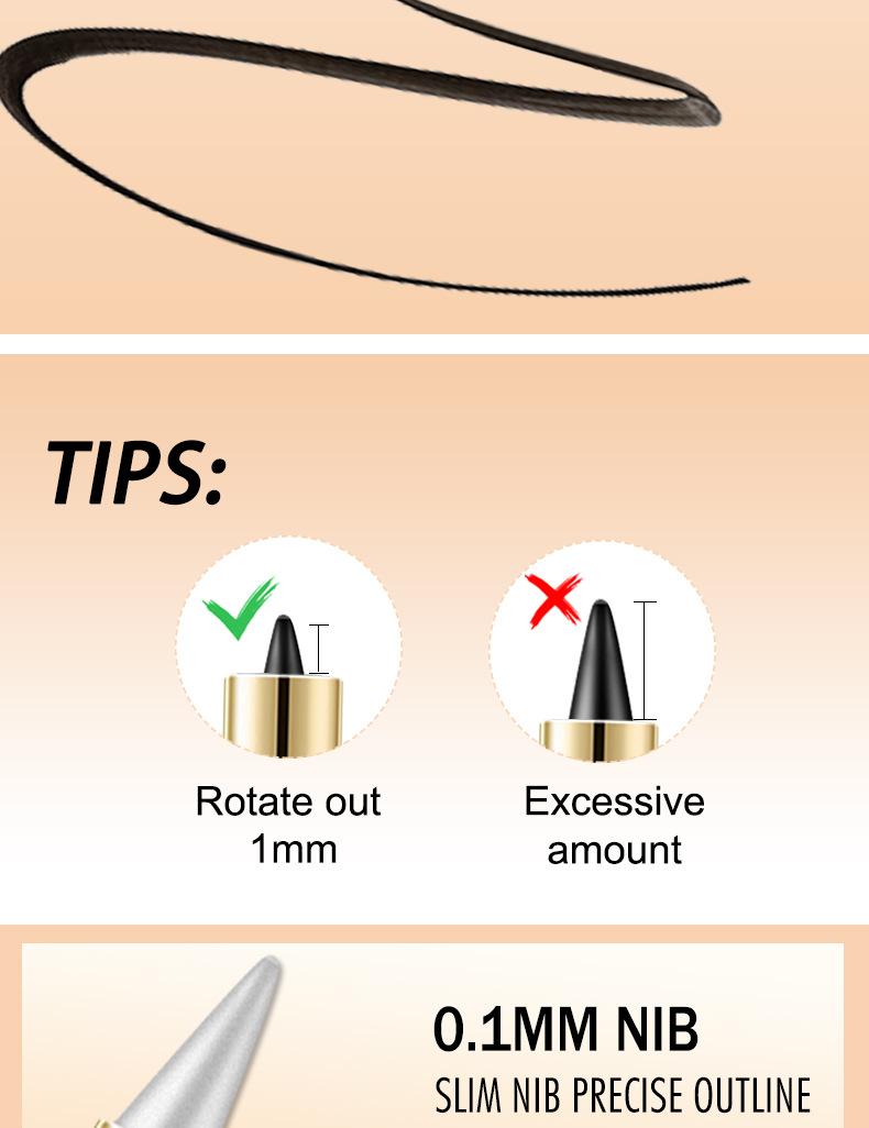 Multipurpose Solid Eyeliner Gel Pencil, Highly Pigmented Black Eyeliner and Lip Liner Pencil, Beginner-Friendly, Long-Lasting and Smudge-Proof, Glides on Smoothly for Effortless Application, Perfect Holiday Gift for Eye and Lip Cosmetic Lovers