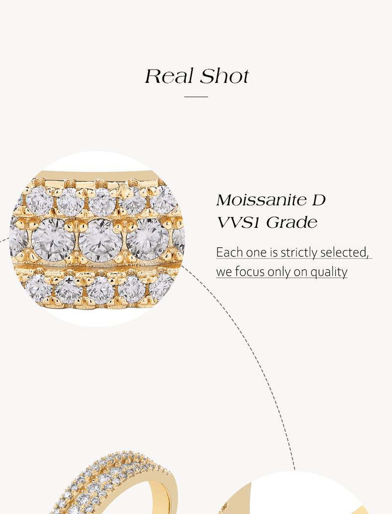 Fashionable Simple Design D Color VVS1 Fine Jewelry Moissanite Ring Wedding Celebration Daily Wear Replacement Ring Anniversary Gift R257