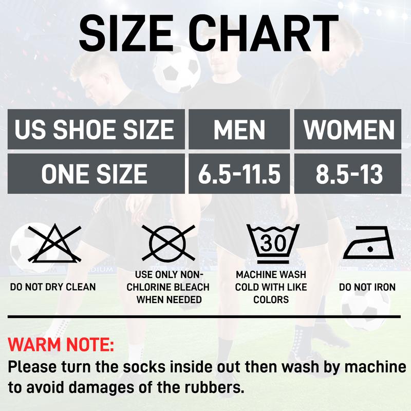 ISUNIE Men's Soccer Socks,Anti Slip Mesh Breathable Non Slip Grip Pads For Men For Athletes for Football Basketball Sports