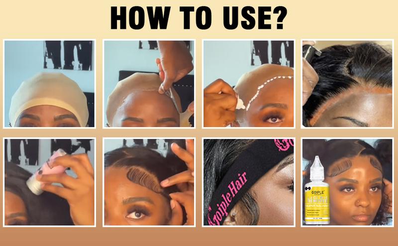 Lace Tint Mousse for Wigs - 16 Count, Natural Lace Color, Strong Hold, Melting Spray Long-Lasting Installation Glue Haircare Brush Edge Control Smooth