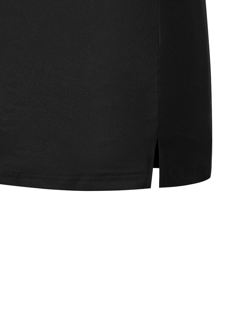 Women's Vintage Style Skirt, Fashion Casual Daily Wear, Natural Texture, Fitted Short Skirt, Perfect for Office and Graduation Season