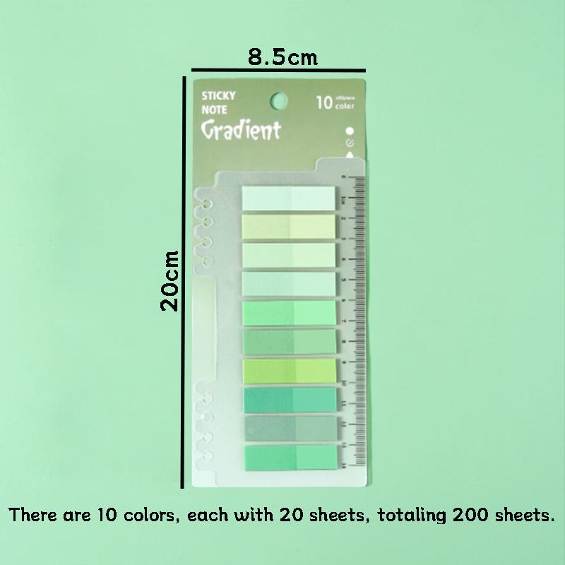 200sheets/pack Mixed Color Index Label Sticker, Multicolor Sticky Tab, Sticky Page Marker For Reading Note Book, Office Stationery & Supplies, Colorful Coated Tabs, Indexing Stickers