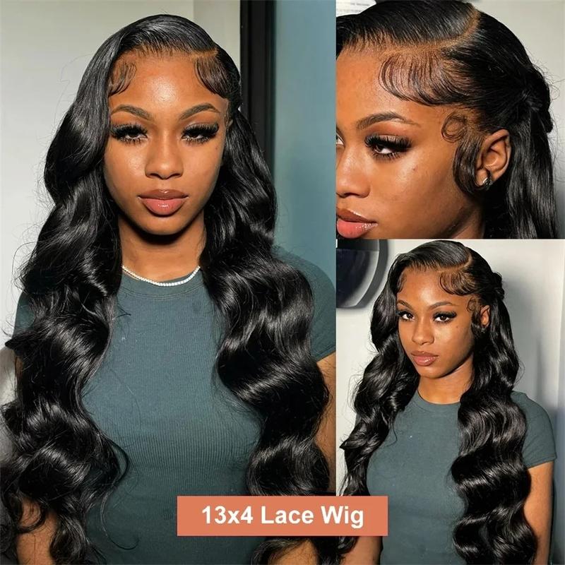 Bling Hair Body Wave 13x4/13x6 Hd Transparent Lace Front Real Hair Wigs Brazilian 30 32Inch Body Wave Lace Frontal Wig For Women