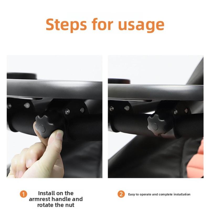 Three-In-One Baby Stroller Tray, Cup Holder, Detachable Snack Tray, Universal Newborn Stroller Accessories, Essential Baby Gear, Snack Tray For Stroller