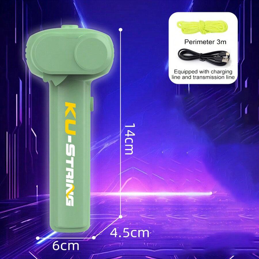 Launcher Loop Fidget Toy, Rope Launcher Zipstring Handheld, Adjustable Speed Luminous Rope Lasso, Kids & Adults Fun Game Squirt Toy