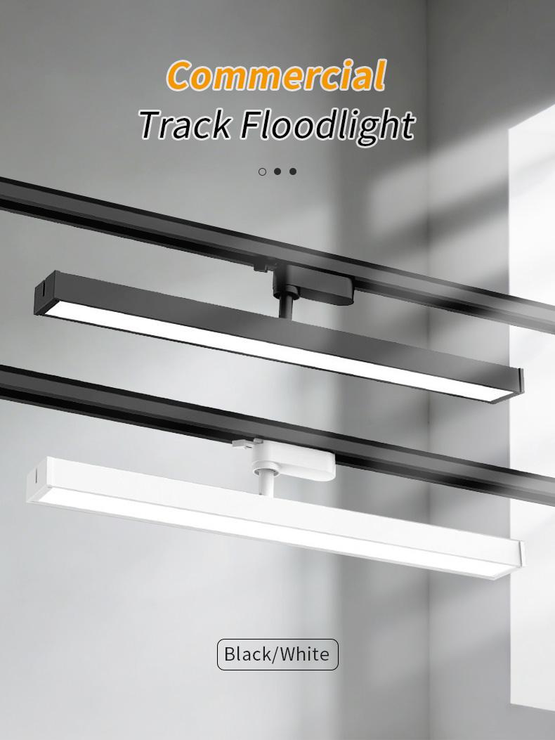 Adjustable Long Track Light LED Diffused Lighting Commercial Clothing Store Supermarket Rail Type Strip Lamp