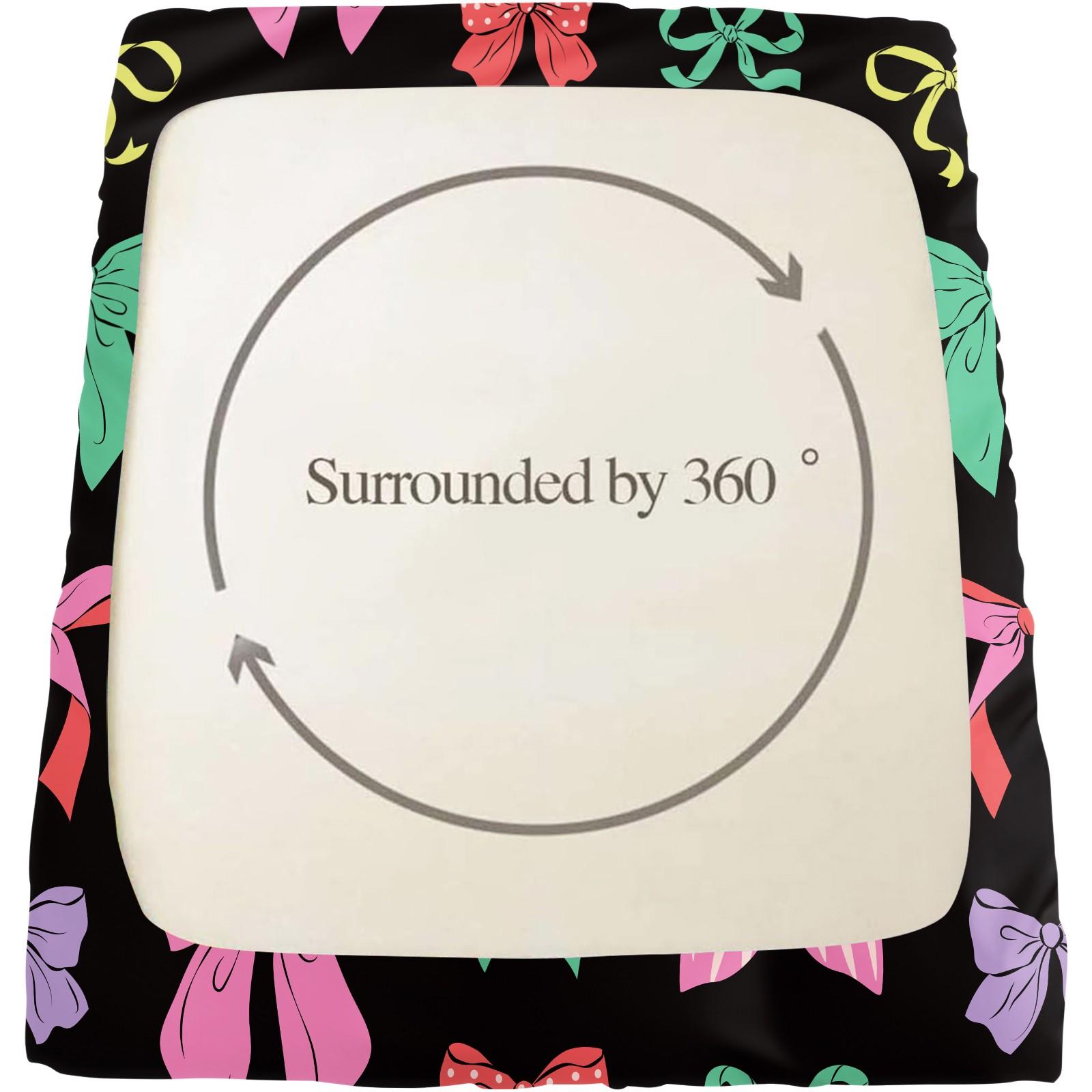 3Pcs Lovely Coquette Bow Printed Fitted Sheet Set, Sweet Y2K Style Bed Sheet Set, Soft Wrinkle-Resistant Microfiber, Vibrant Digital Print, Deep Pocket Design, Ideal for Girls Bedroom, Dorm & Guest Room All-Season Decor - No Filling