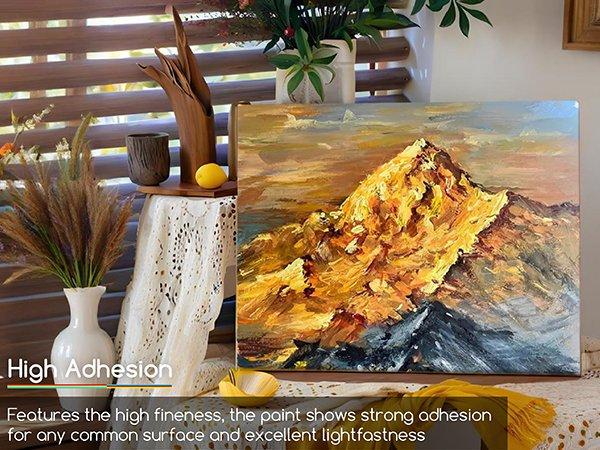 MEEDEN Heavy Body Acrylic Paint - Basic 24 x 60ml (2 oz) Color Paint Set for Adults - Rich Pigment Art Craft Paints for Canvas Clay Wood