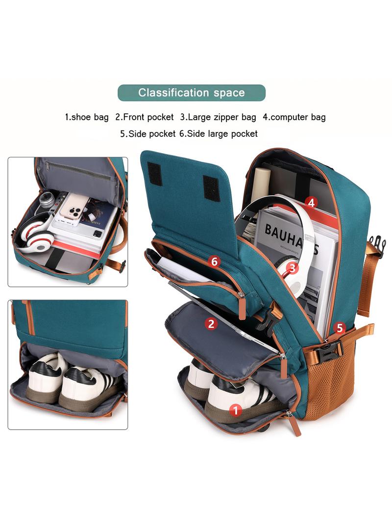 Large Capacity Backpack with Shoe Compartment, Multifunctional Travel Bag, Outdoor Hiking Pack, Unisex Laptop Backpack, Casual Travel Backpack, All Seasons Large Capacity Backpack with Shoe Compartment, Multifunctional Travel Bag, Outdoor Hiking Pack, Unisex Laptop Backpack, Casual Travel Backpack, All Seasons