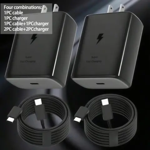 45w Super Fast Charging USB-C Cable, 6.6ft (2m) Charger Line for Samsung Galaxy Series, Android, Ideal Gift for Mother Day & More, PD Wall Charger
