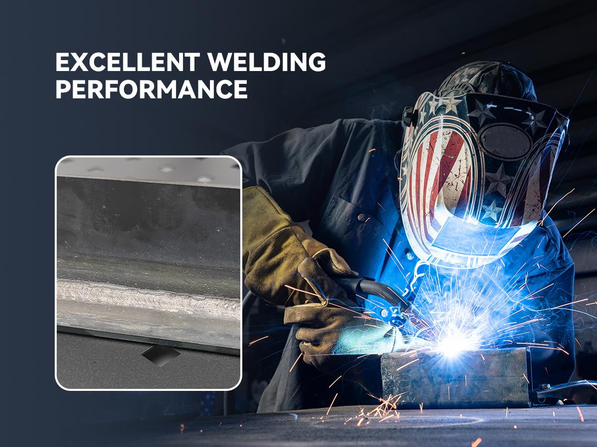 ARCCAPTAIN 160A MIG Welder 110V 220V Gasless MIG Flux Core 4-in-1 Multi-Process Welding Machine with IGBT Inverter for Beginners Portable & Compact Black Friday and Cyber Monday Deal, Thanksgiving/Christmas Gifts for Men/Dad