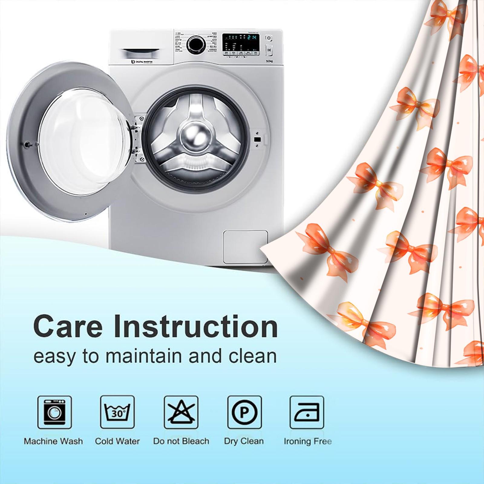 2Pcs Cute Bow Knot 80% Blackout Curtains, Fresh Pastel Ribbon Design Curtains for Bedroom & Living Room, Warm Gift for Teen Girls and Women