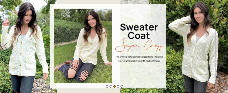 MEROKEETY Women's 2025 Fall Cable Knit Cardigan Sweater Chunky Button Up Open Front Long Sleeve Outwear Coat