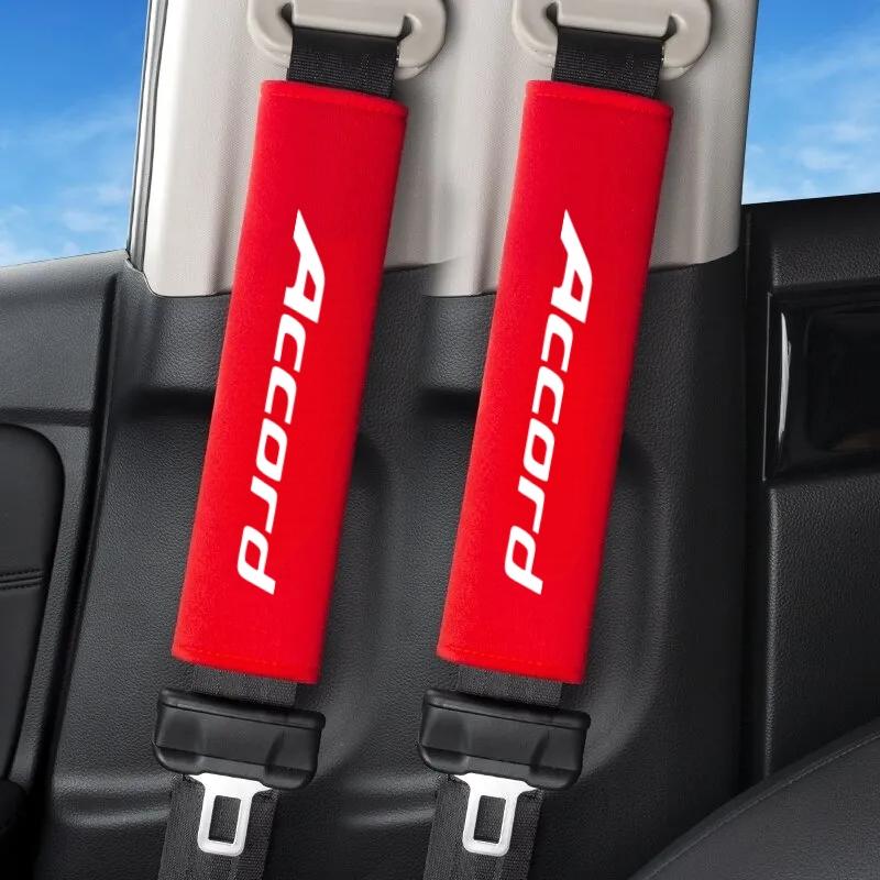2pcs Car Seatbelt Shoulder Protectors, Simple High-End Design, Anti-Chafing, Suitable for Honda Accord, Universal Car Accessories, Auto Interior Accessories