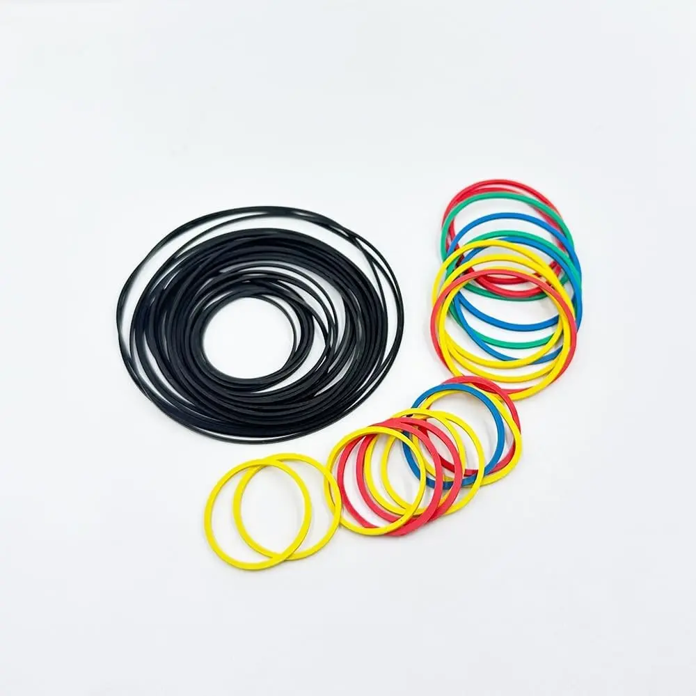 48PCS Rubber Pulley Engine Drive Transmission Belts for RC Car Robot DIY Model Toy Accessories Mix Color