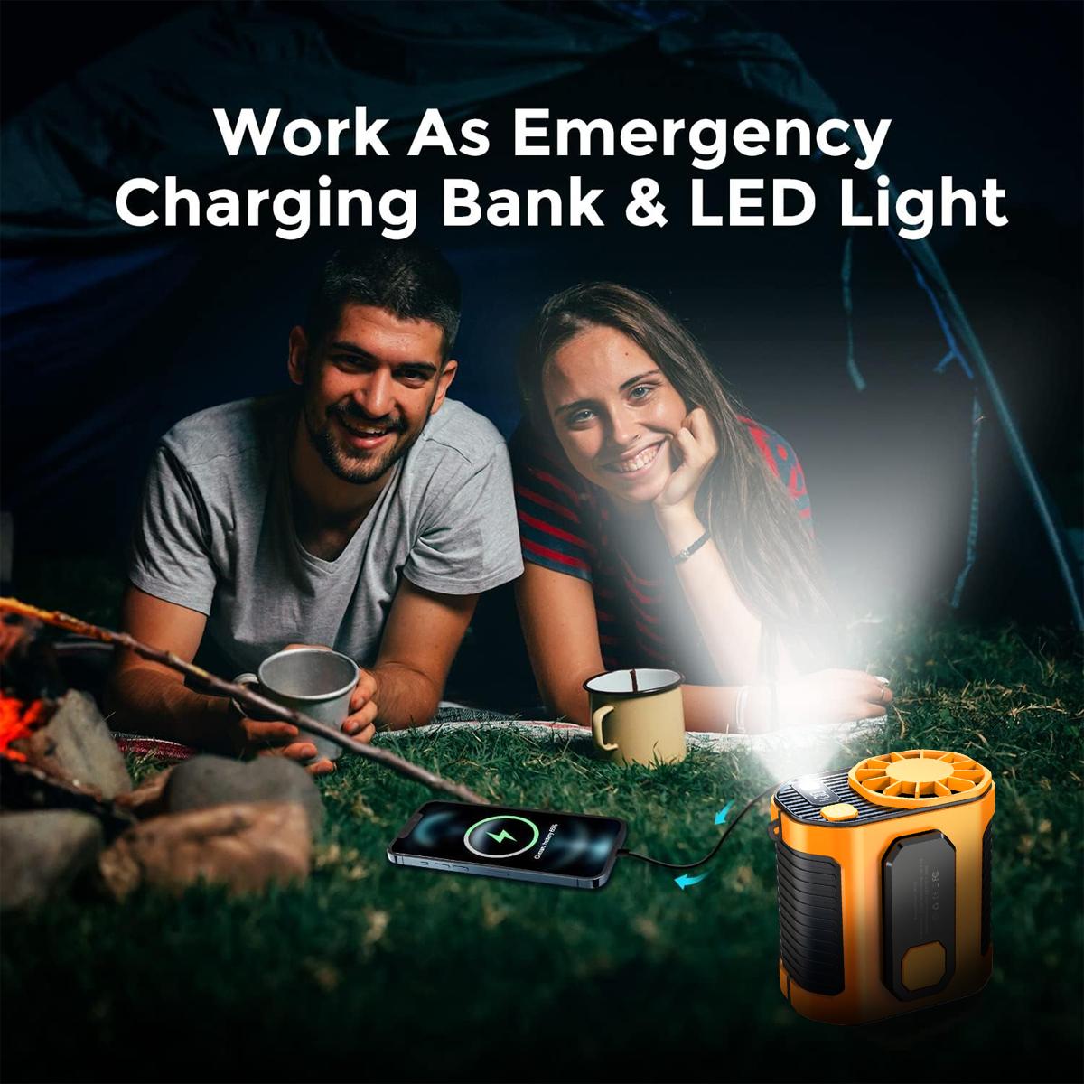 PADOX Personal Waist Portable Rechargeable Fan, 5000mAh Battery Power bank, 10 Speeds 5300RPM Airflow, LED Light, Wearable Belt Fan for Outdoor, Jobsite, Farms, Traveling, Fishing #SummerWins #DealsForYouDays PADOX Personal Waist Portable Rechargeable Fan, 5000mAh Battery Power bank, 10 Speeds 5300RPM Airflow, LED Light, Wearable Belt Fan for Outdoor, Jobsite, Farms, Traveling, Fishing #SummerWins #DealsForYouDays
