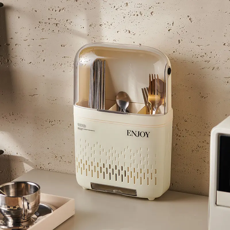 Chopstick Holder, No Drilling Kitchen Storage Rack, Spoon Organizer Bucket, Jl12-6600 Model, Ideal for Home Use