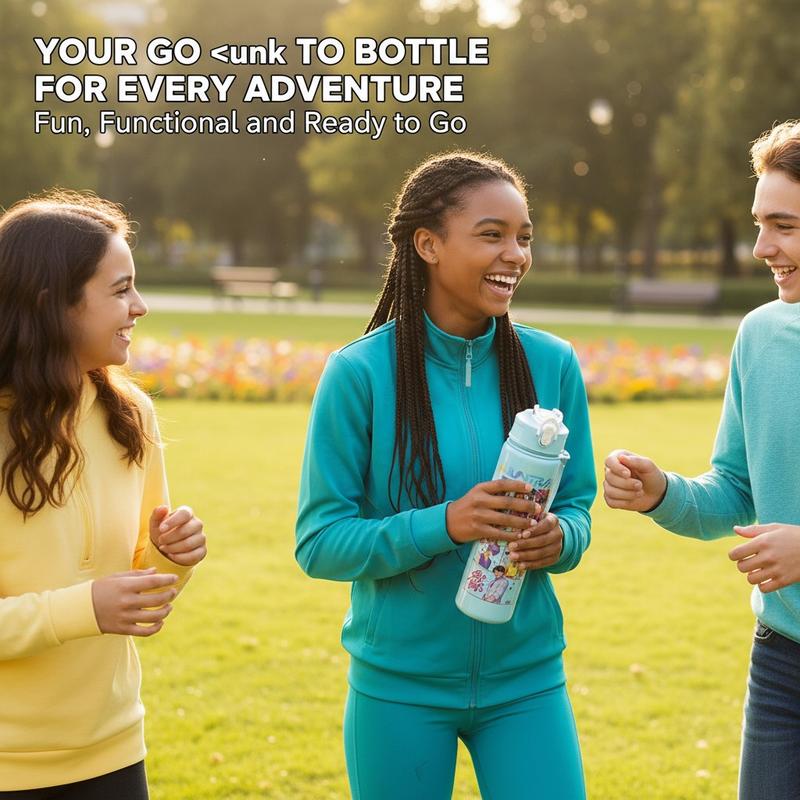 Cute Cartoon Insulated Cup, Tumbler with Lid, Trendy Girl Design, Fun Cat Pattern, Portable Water Bottle for School, Travel, Coffee, Halloween Party, Teen Gifts