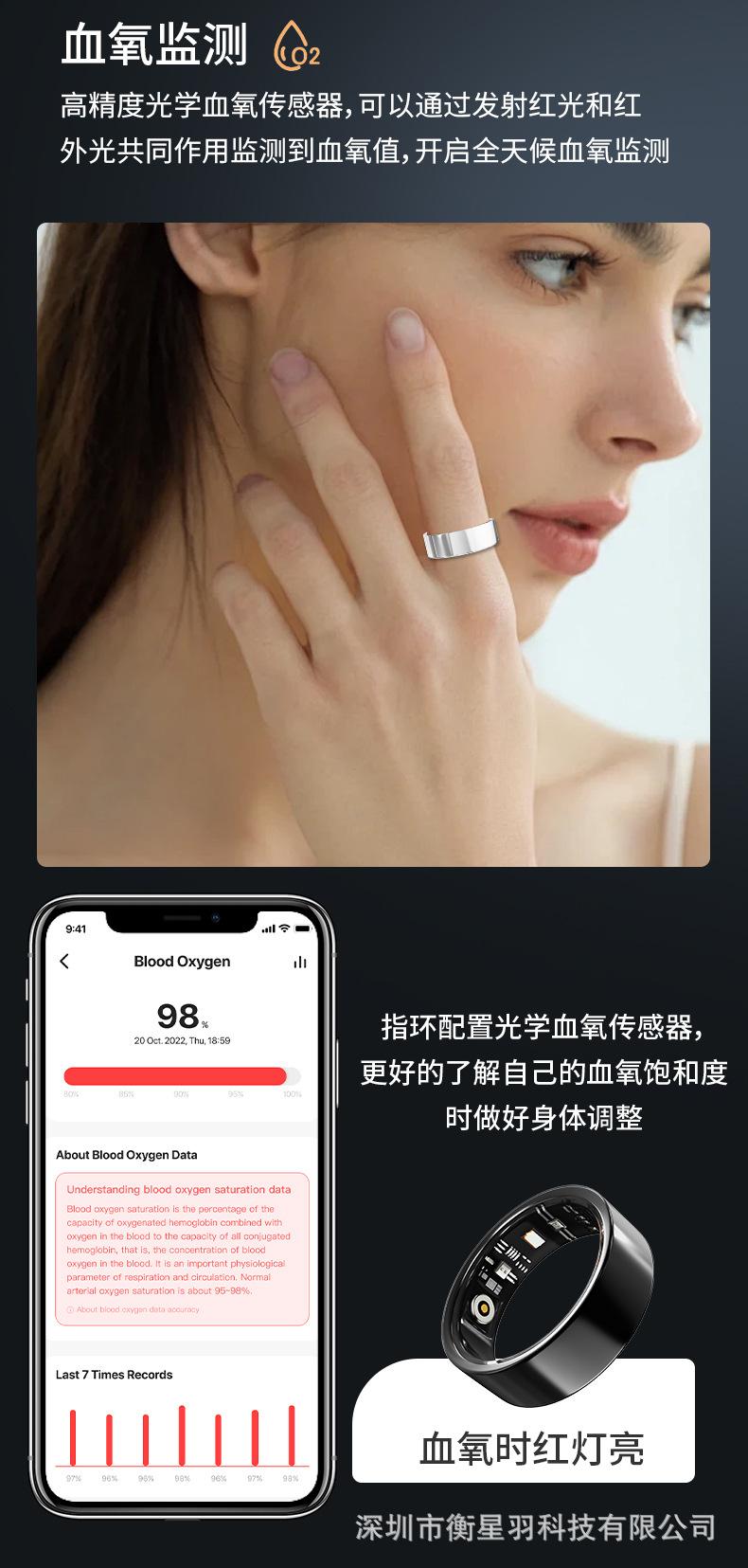 V1 diamond-encrusted smart ring titanium steel ring for men and women, personalized wedding ring accessory, Bluetooth, waterproof, pedometer, sleep and heart rate monitor