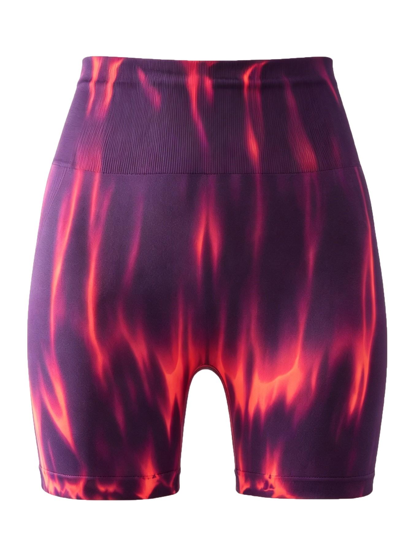 Aurora Shorts for Women, High Waist Yoga Pants, Anti-Exposure, Butt Lifting, Summer Fitness Wear, Sexy Style, Unlined, Plain Surface