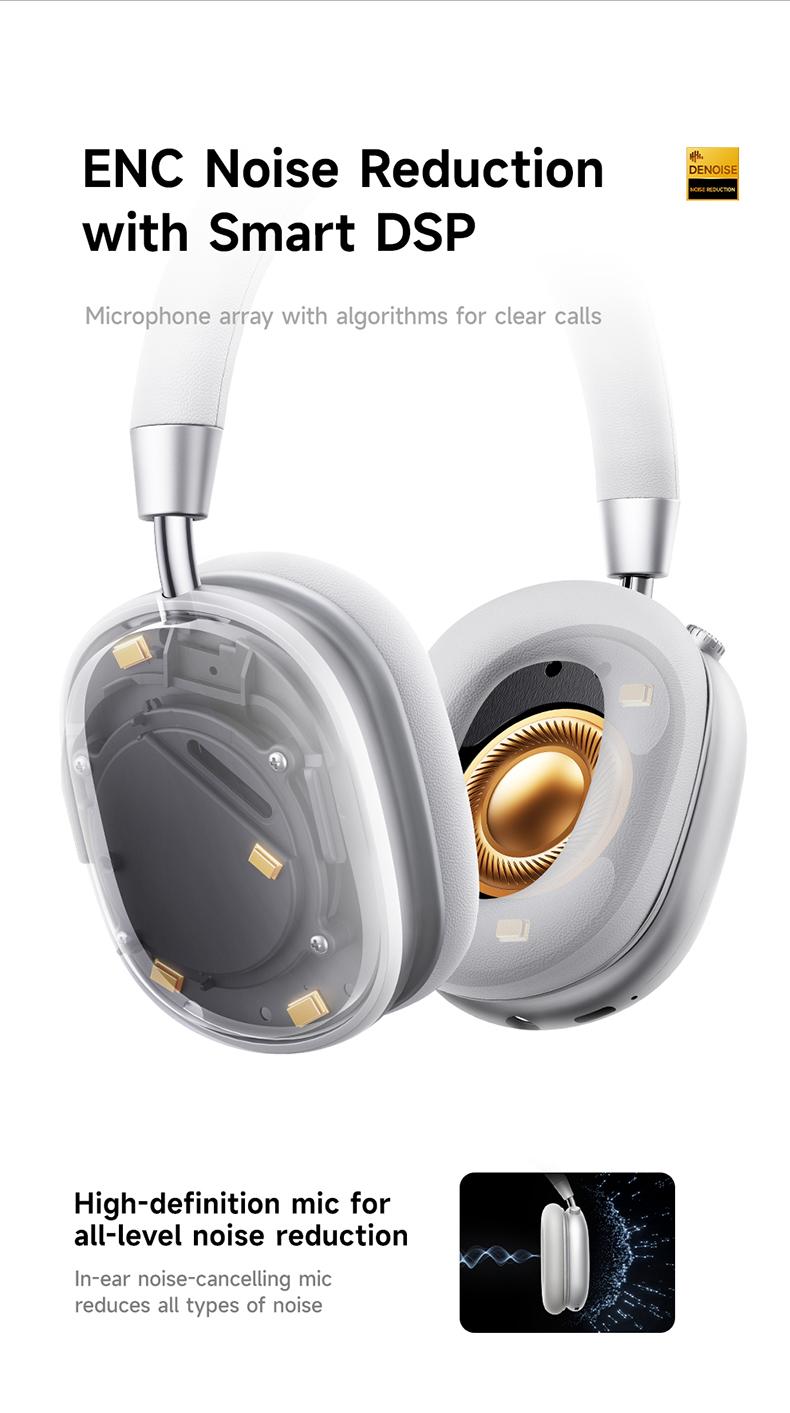 Picun F5 ANC Wireless Headphones, Bluetooth 5.4 Low-Latency, -35dB Noise Cancellation, Electronic Connection, Hi-Fi Audio, Custom EQ, Comfortable for Travel & Work Connection Electronic Headset Picun F5 ANC Wireless Headphones, Bluetooth 5.4 Low-Latency, -35dB Noise Cancellation, Electronic Connection, Hi-Fi Audio, Custom EQ, Comfortable for Travel & Work Connection Electronic Headset