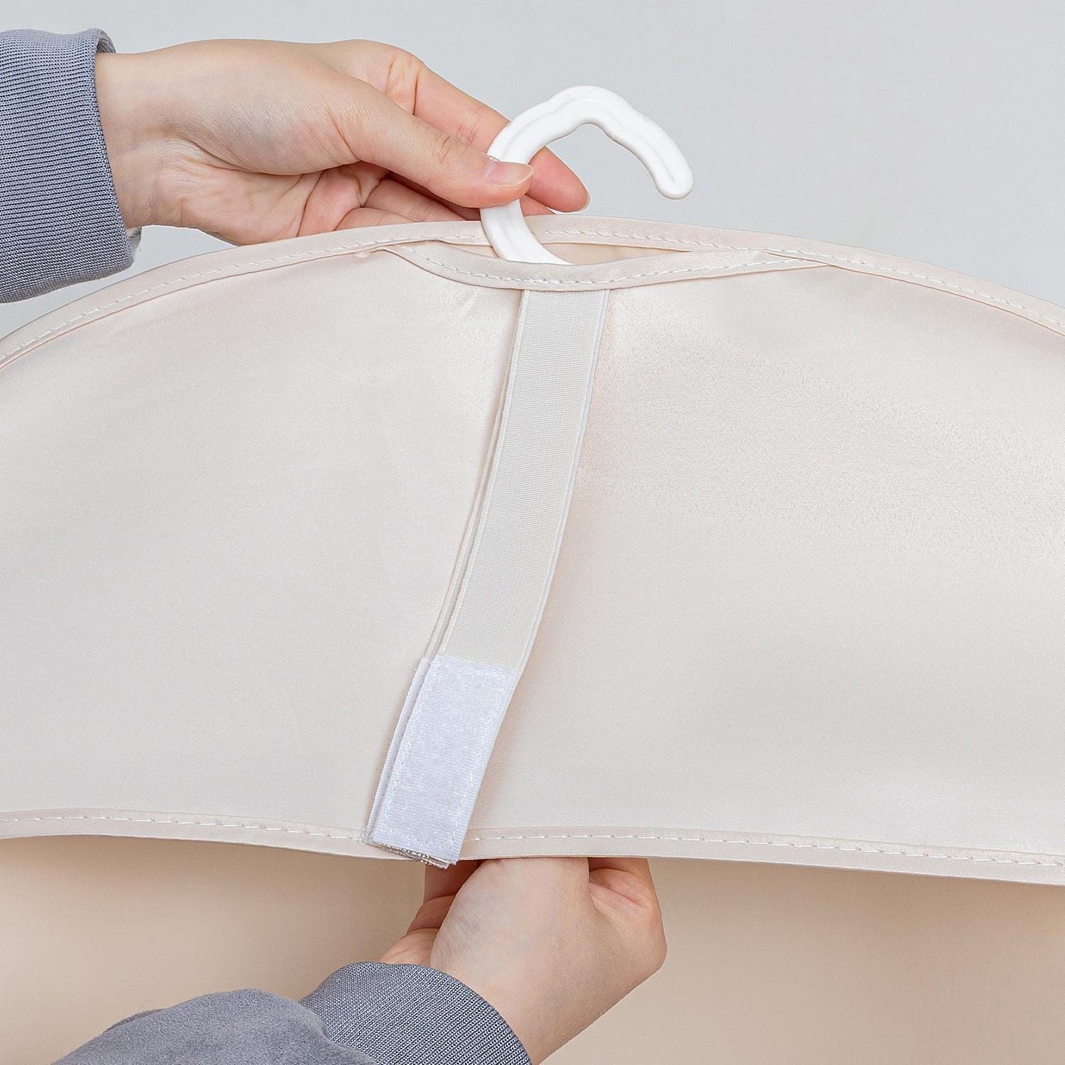 Clothes Compression Storage Board - Foldable Garment Protector with Compartment Covers, Wardrobe Hanging Storage Bag for Down Jackets, Suits, and Wedding Dresses. Hook-and-Loop Compression Hanging Storage Bag, Compression Garment Storage Protective