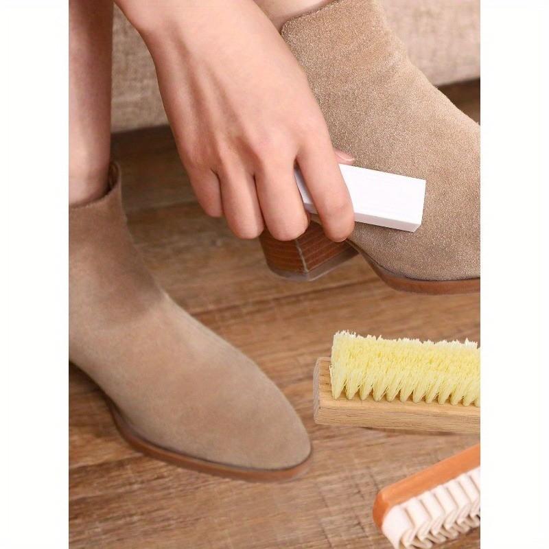 3pcs Suede Cleaning Set, Textured Leather Stain Brush + Suede Shoe Cleaner + Suede Eraser, Reusable Eco-Friendly Tools for Shoes & Furniture, Leather Cleaning Kit