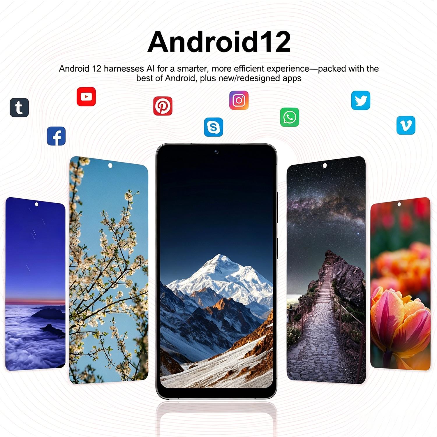 Astarry-26 Ultra Smartphone, 6.75-Inch Large Screen, Mtk6762 Processor, 3gb+32GB RAM, 4100mah Battery, 4g Network, Dual Sim, Face Unlock, Android Mobile Smartphone, Android Cell Phones