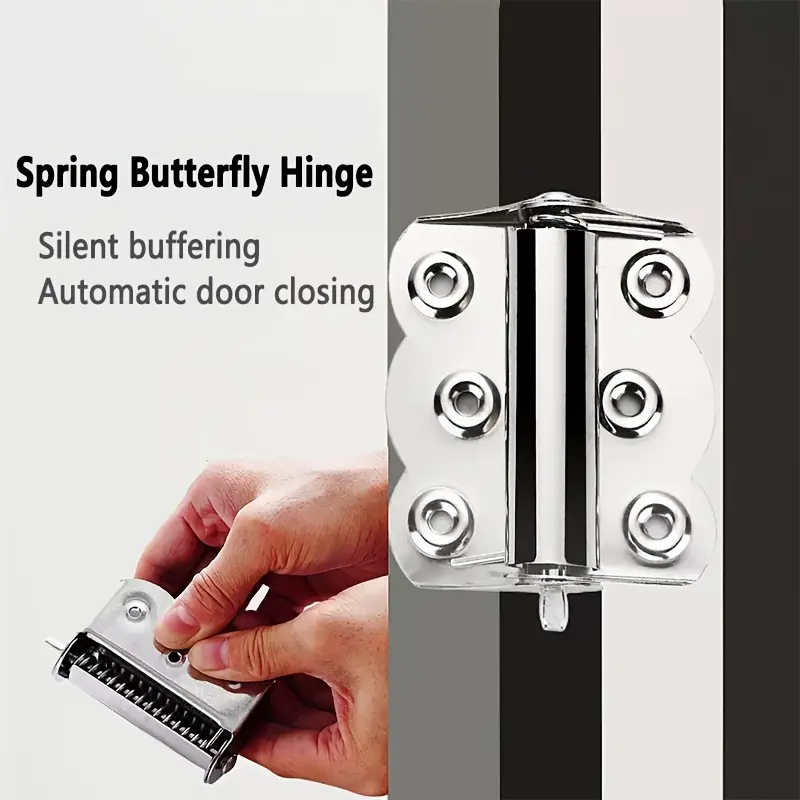 GJANSH 4 Pcs Spring Loaded Hinges Stainless Steel Self Closing Screen Door Hinges 2.4 x 3 Inch for Home Interior, Exterior Doors and Commercial Use GJANSH 4 Pcs Spring Loaded Hinges Stainless Steel Self Closing Screen Door Hinges 2.4 x 3 Inch for Home Interior, Exterior Doors and Commercial Use