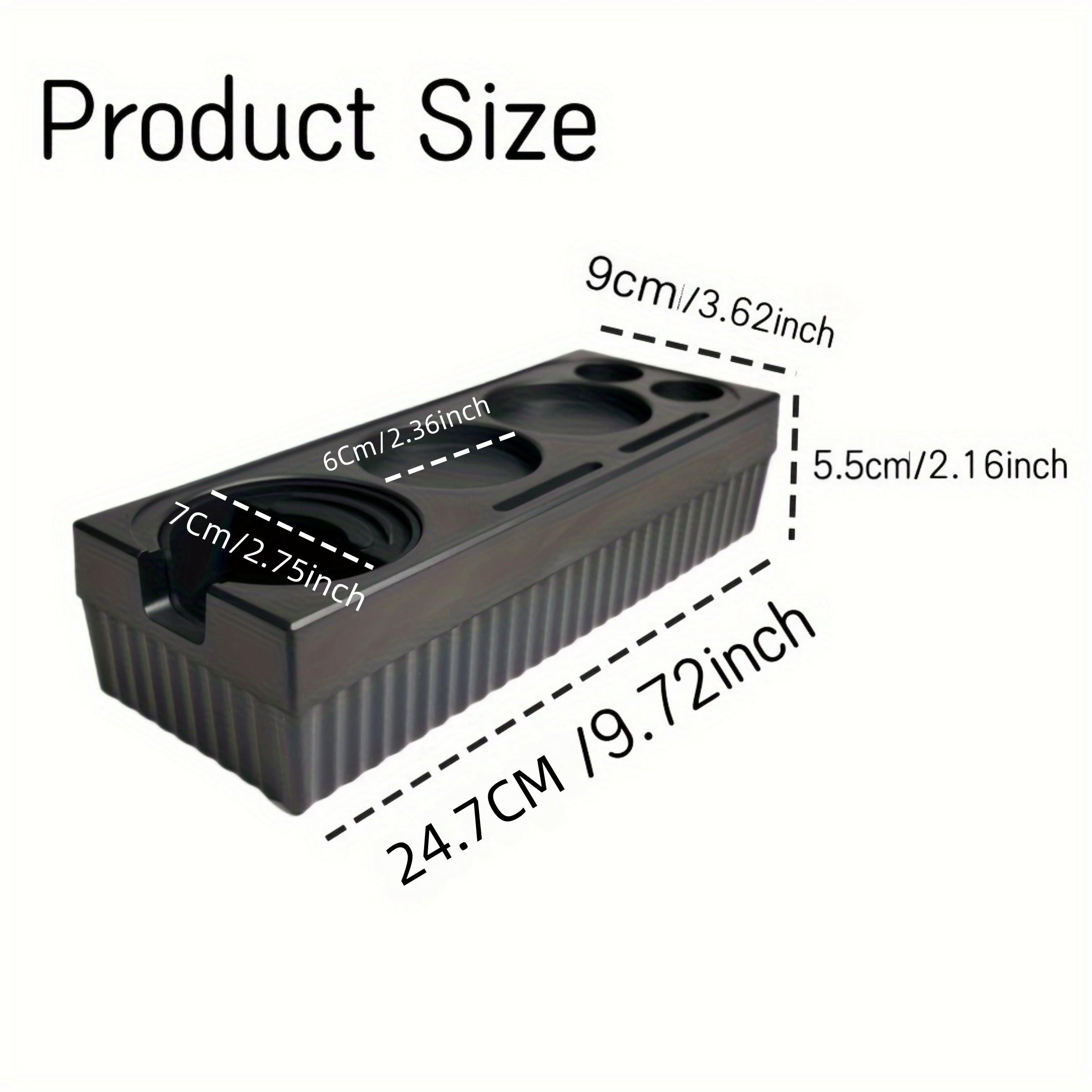 Espresso Tamping Station, Espresso Organizer Station Fit for 51/54/58mm Espresso Accessories, Plastic Espresso Station Coffee Tamper Station, Multifunctional Coffee Tools Organzier