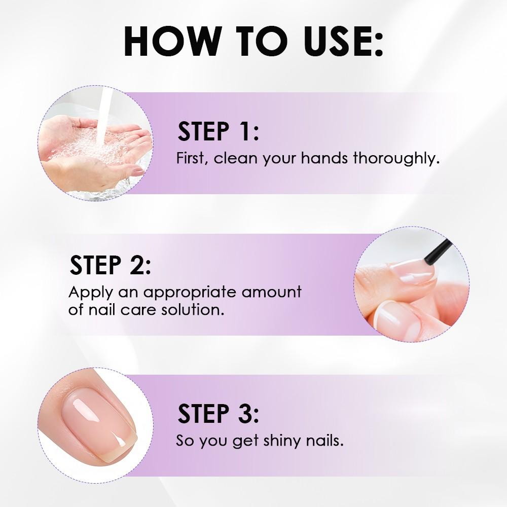 Nail Care Oil Moisturizing Shine Repair Cracked Nails Clear Non-Greasy Nail Nutrition Oil Keratin Amino Acid Vitamin E Deep Nourishing Strong Anti-Breakage Gift