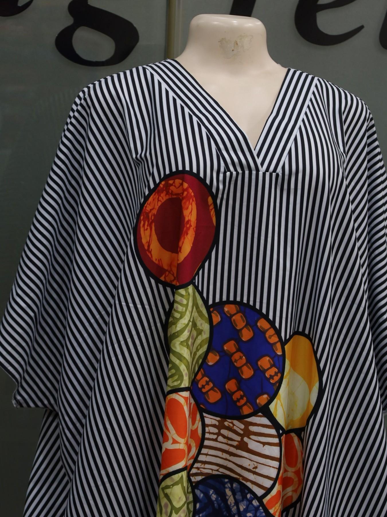 Plus Size Women's Fashion Chic Striped Print V-Neck Dress, Casual Daily Wear, Boho Summer, Ethnic Boubou Kaftan for Party & Beach Plus Size Women's Fashion Chic Striped Print V-Neck Dress, Casual Daily Wear, Boho Summer, Ethnic Boubou Kaftan for Party & Beach
