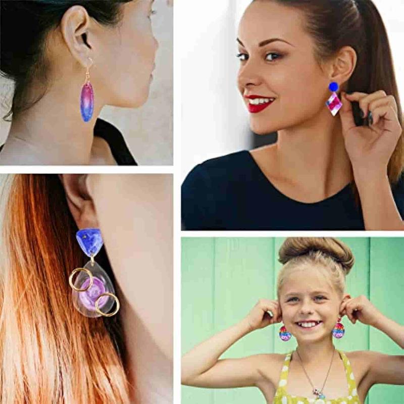 LET'S RESIN Resin Earring Mold, 171 Count Resin Jewelry Molds Making Kit with 11 Pack Variety Shape Resin Molds Silicone, Earring Molds for Epoxy Resin, Pendant, Earrings, Necklace, Keychains LET'S RESIN Resin Earring Mold, 171 Count Resin Jewelry Molds Making Kit with 11 Pack Variety Shape Resin Molds Silicone, Earring Molds for Epoxy Resin, Pendant, Earrings, Necklace, Keychains