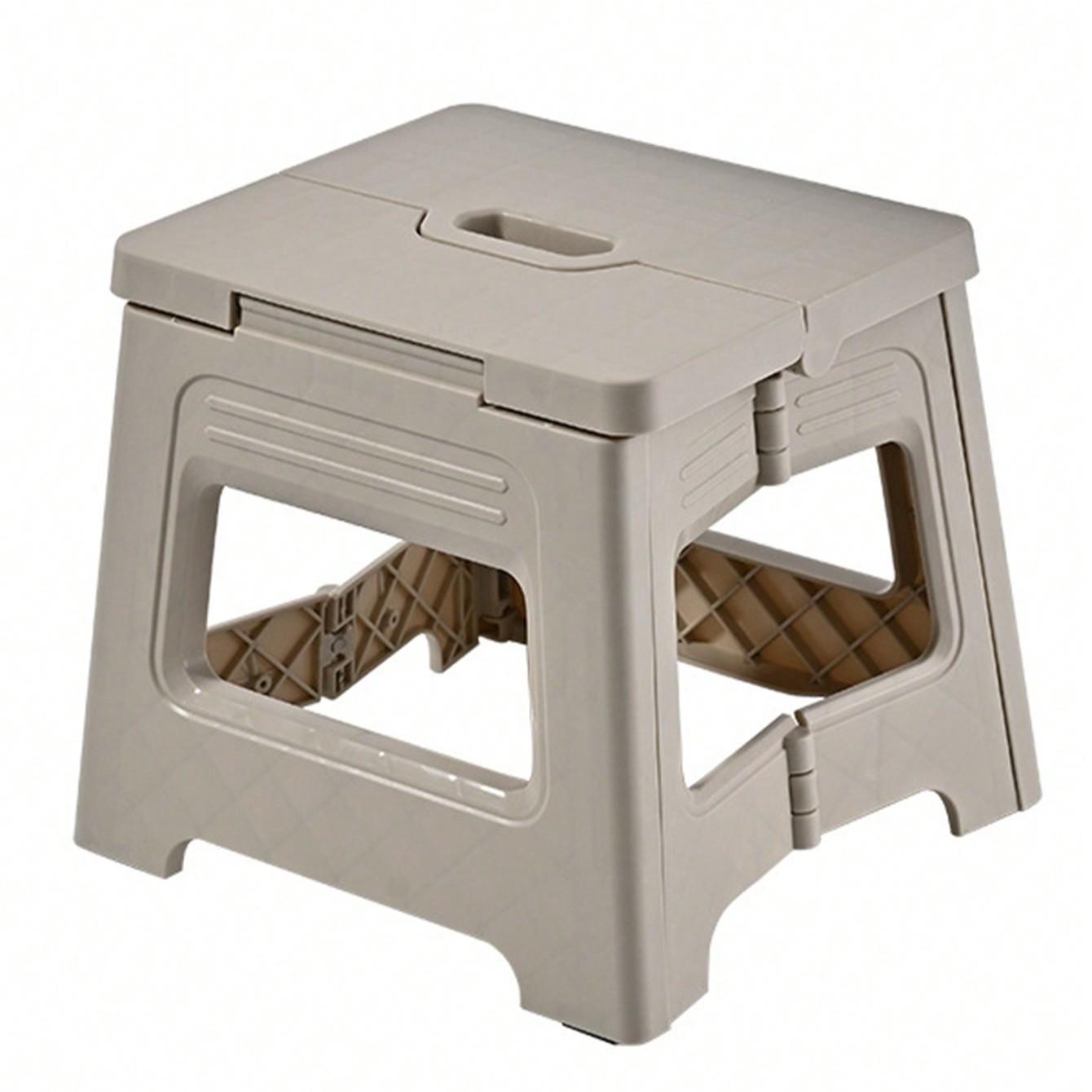 Foldable Ultra-Light Step Stool, Durable Adjustable Plastic Folding Chair, Portable Outdoor Travel Fishing Seat, Home Use Small Bench