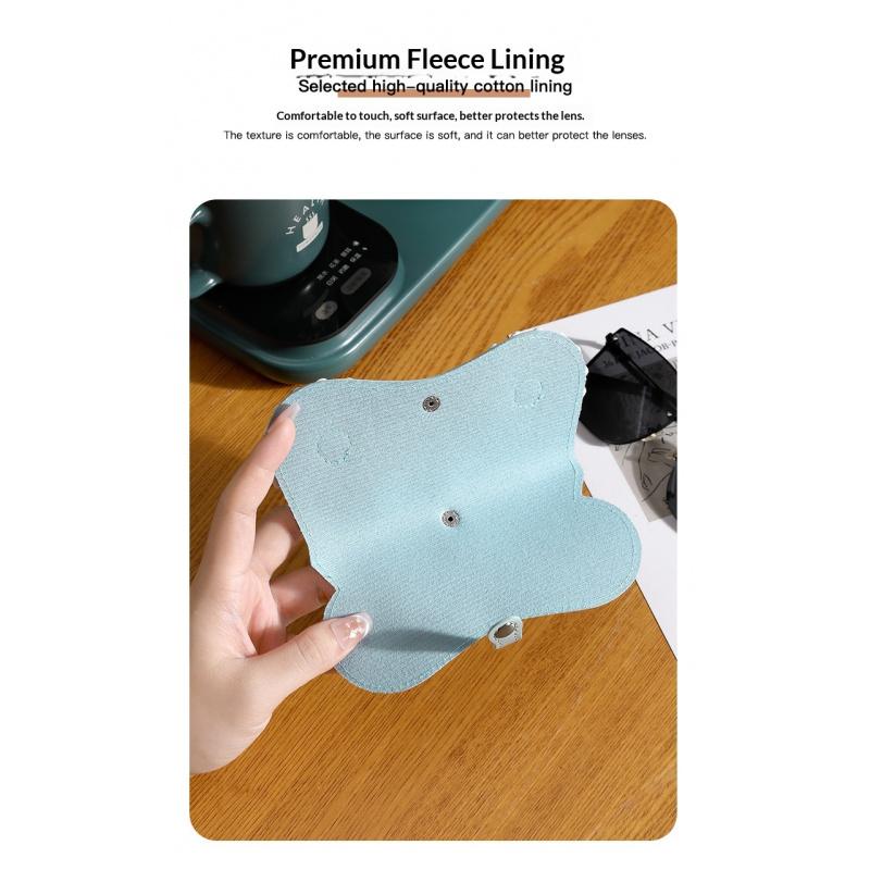 Cute glasses clip ins fashion sunglasses bag portable sunglasses case protective cover unisex bag accessory