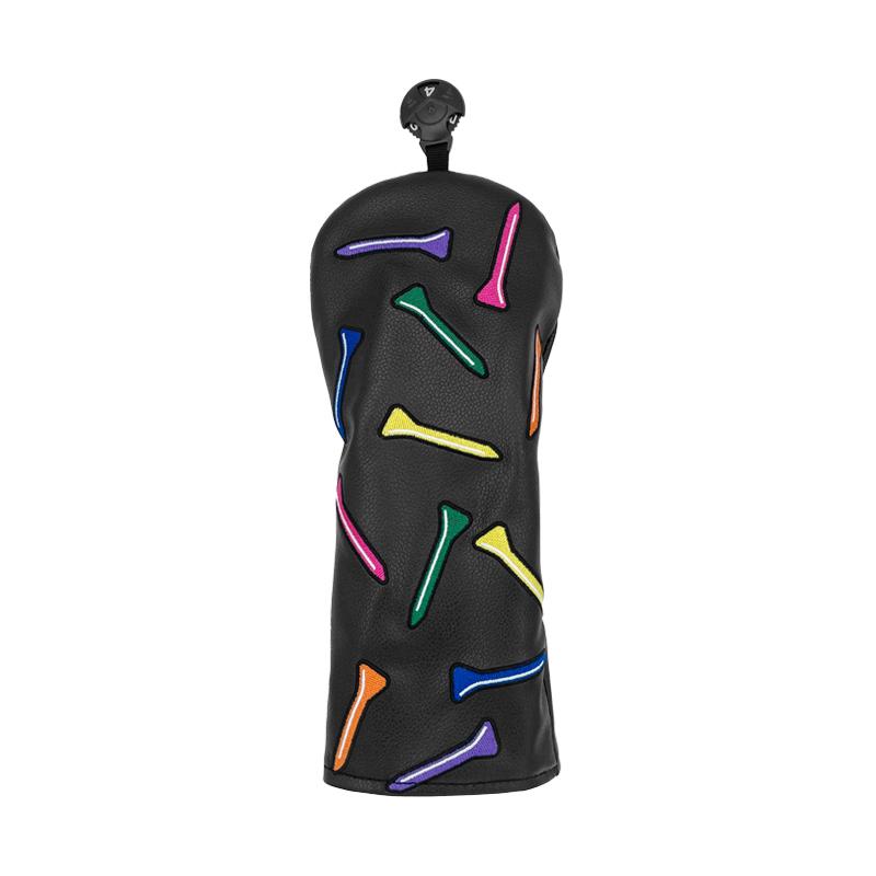 Multicolor Nail Golf Headcover, Golf Club Covers for Driver 1/3/5 Woods UT Wood Club Covers, Popular Cross-Border Protective Covers, Universal Golf Club Headcovers, Golf Accessory
