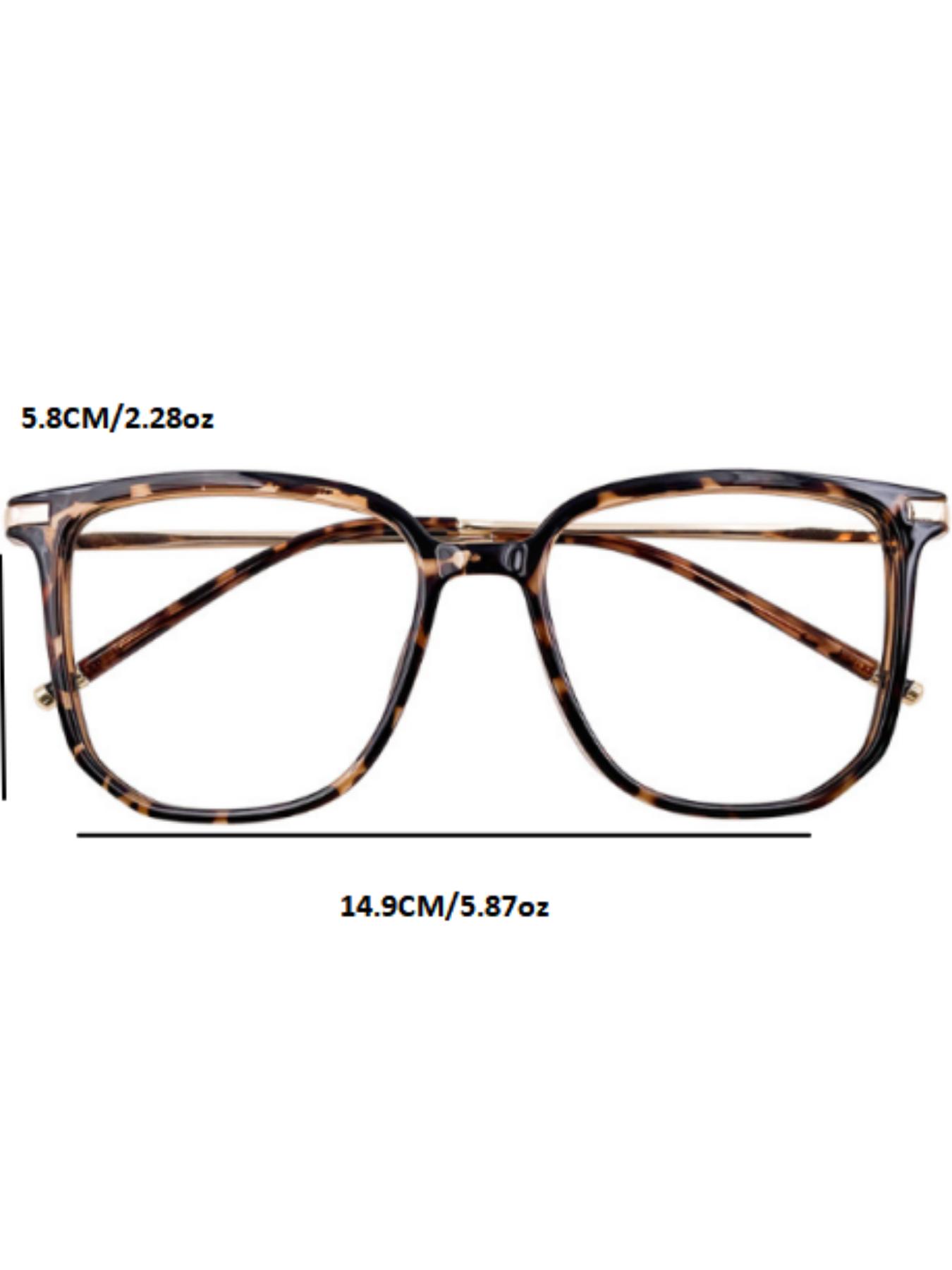 Classic Elegant Women's Flat Mirror, Leopard Pattern Eyeglasses, Suitable for Daily Life, Casual Activities, Office Commuting, Stylish and Versatile