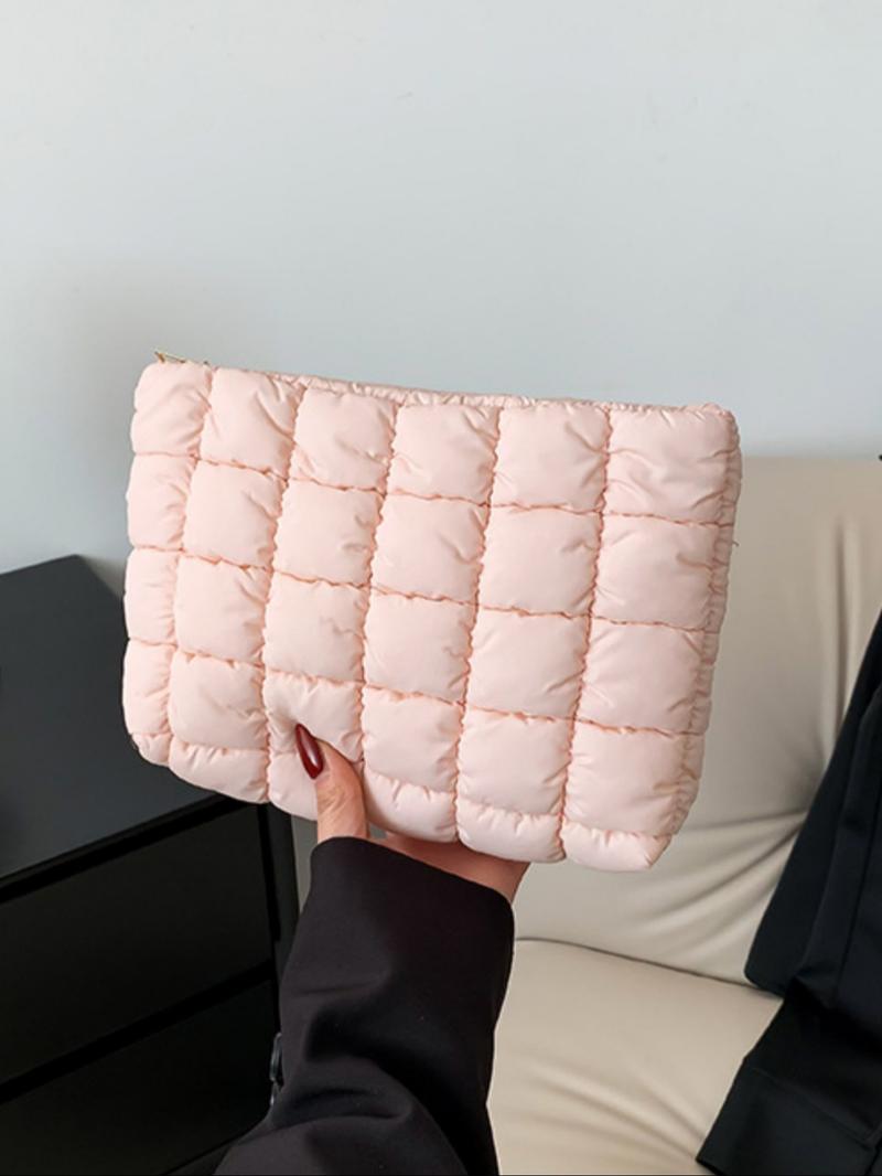 Women's Oversized Zippered Travel Storage Bag, Plain Design Handbag for Ladies & Girls, All-Season Casual Carryall