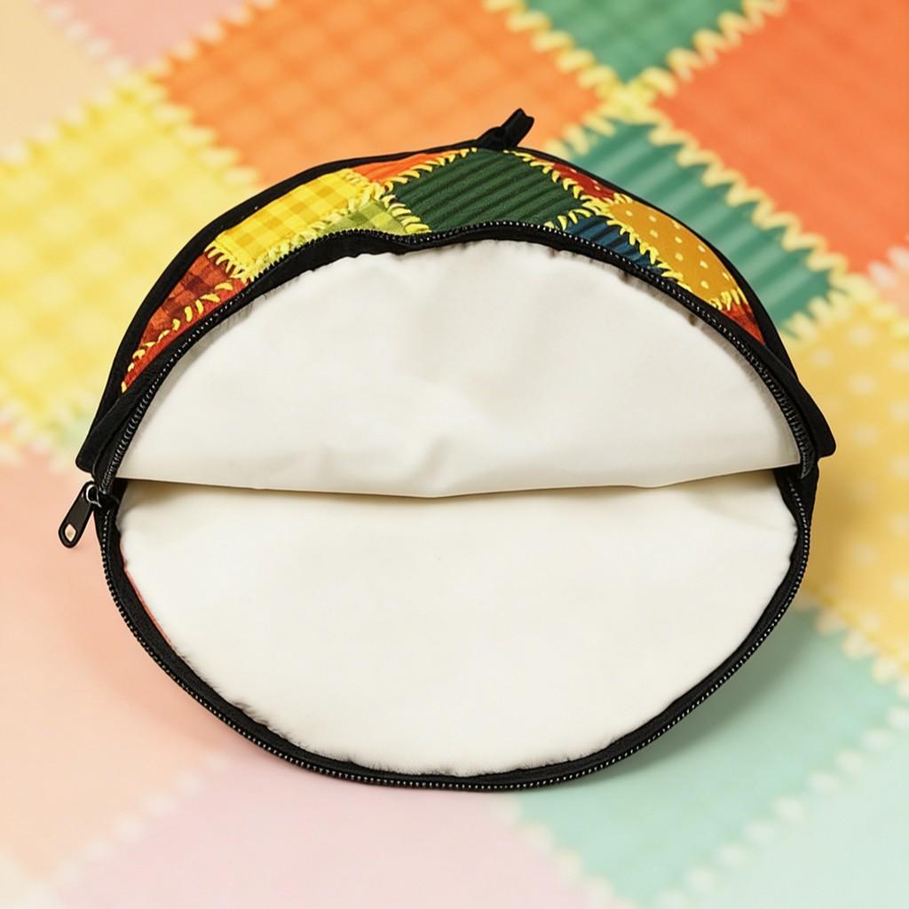 Mexican Thickened Corn Tortilla Insulation Bag, Pure Cotton Round Heat Resistant, Ideal for Mexican Cuisine, Durable & Reusable