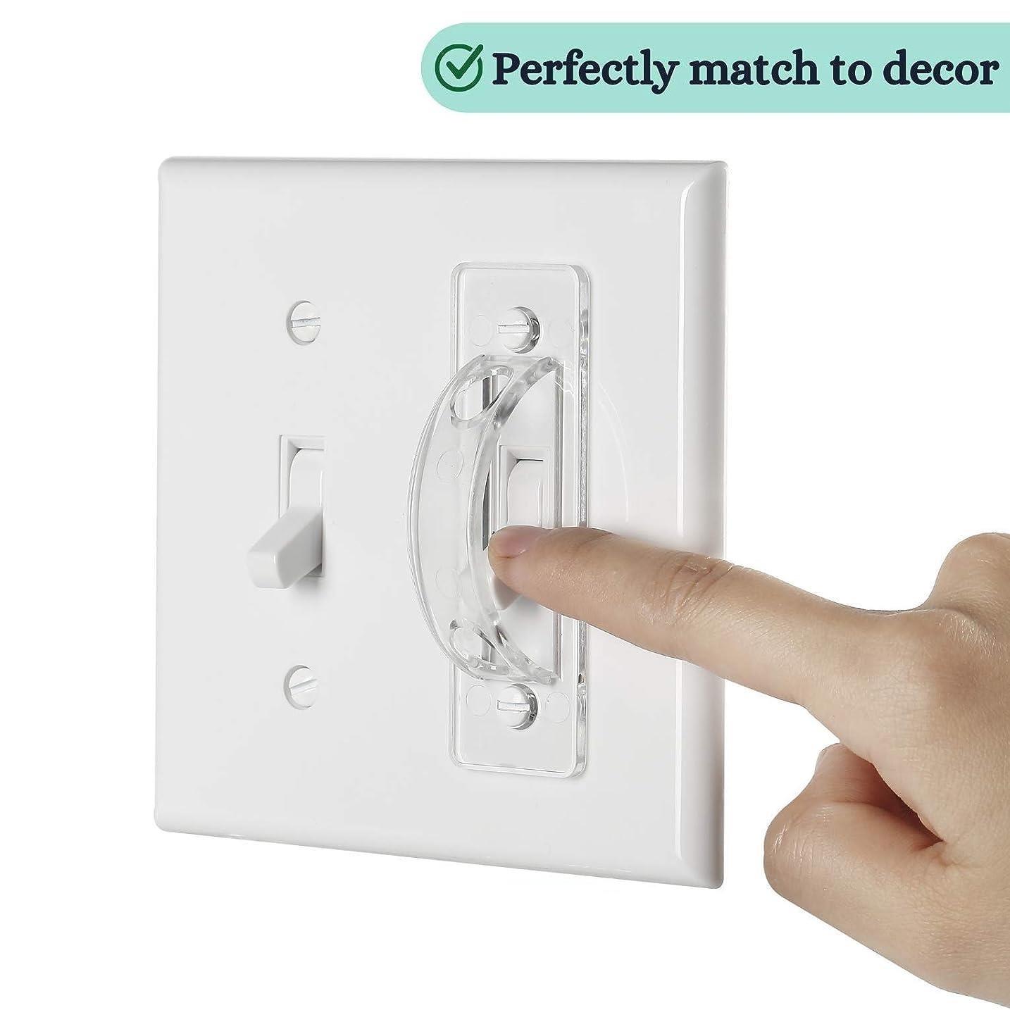 Clear Light Switch Guard Cover, 6pcs Toggle Switch Cover, Light Switch Blocker, Light Switch Lock, Child Proof Switch Cover Guard