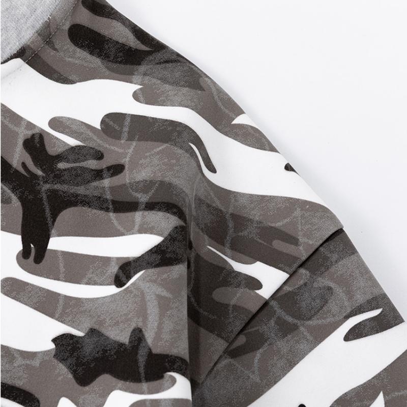Men's Camo Black Longsleeve Zip-Up Baseball Collar Flying Jacket - Casual Street Outdoor Wear, Full-Front Zipper, Side Pockets, Loose-Fit Polyester Menswear Top for Spring, Autumn Daily Commute, Machine Washable