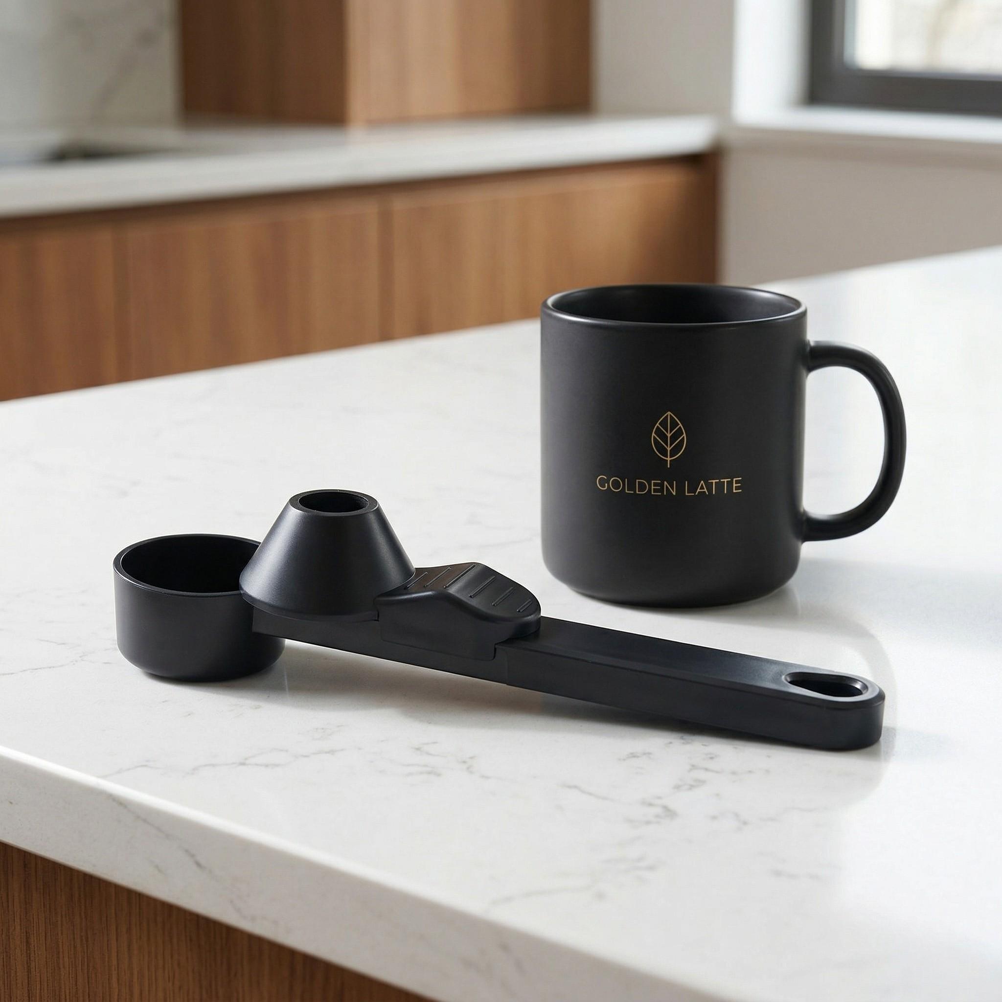 Creative Coffee Scoop with Long Handle, Large Capacity Leak-Proof Round Spoon, Innovative Coffee Measuring Tool, Perfect for Baristas & Home Use