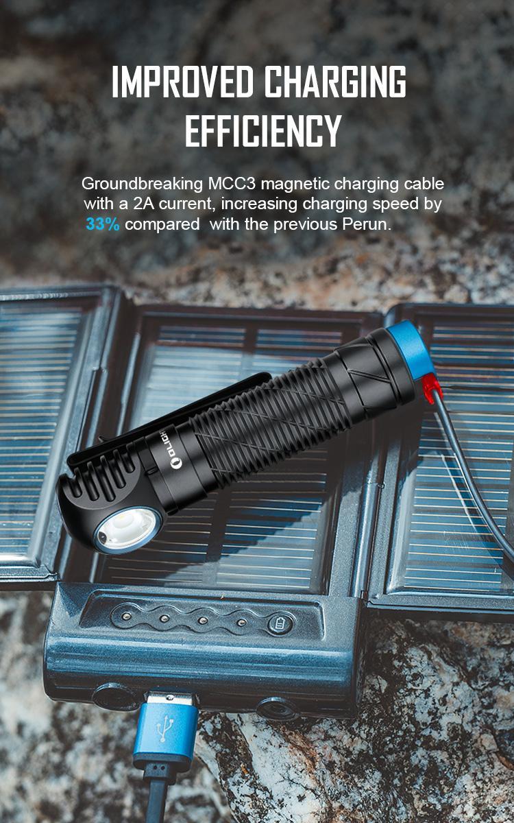 OLIGHT Perun 2 2500 Lumens Rechargeable Headlamp, Multi-Functional  MCC Waterproof Flashlight with Headband