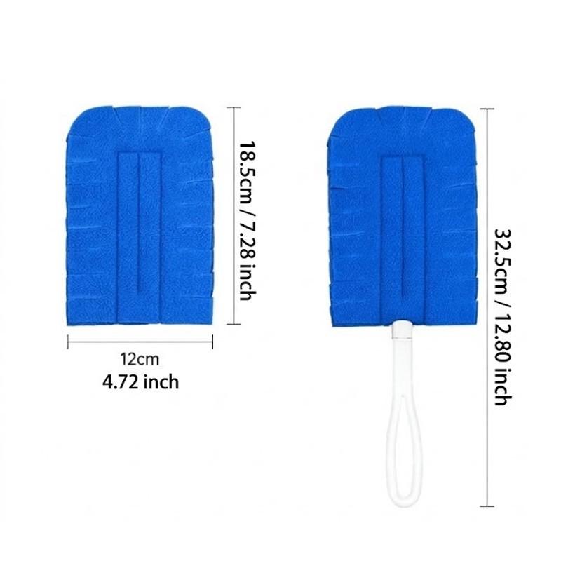 ✨Fast Dust Pickup Refills｜360° Microfiber Duster Heads for Home, Blinds, Fans, Furniture & Daily Cleaning, Duster Replacement Head